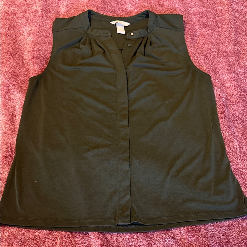 H&M Green Sleeveless Blouse